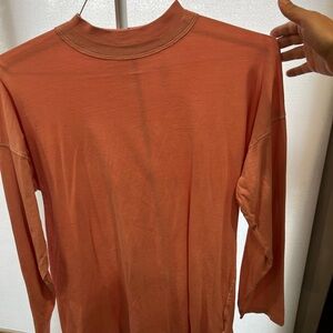 Free People Pink Long Sleeve Top Size Small